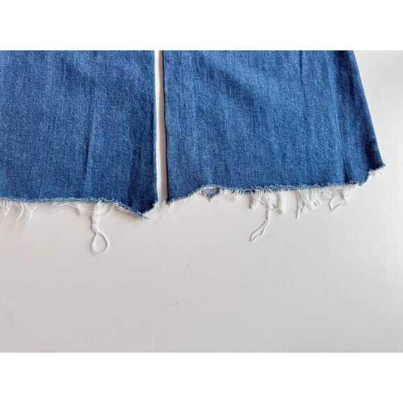 MOTHER The Tomcat Roller Chew The Sweetest Treat Cropped Wide Leg Jeans, Size 23 - Picture 10 of 15